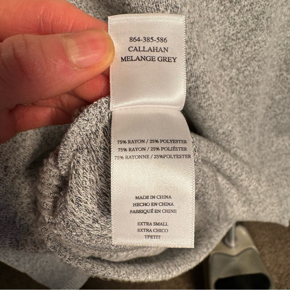 NWT • RAILS • Women’s Callahan Crewneck Sweater • Melange Grey / Gray • XS - Picture 14 of 14